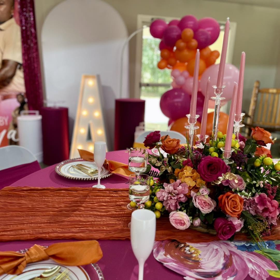 Bright & Bold baby shower theme by The Party Box & Co.