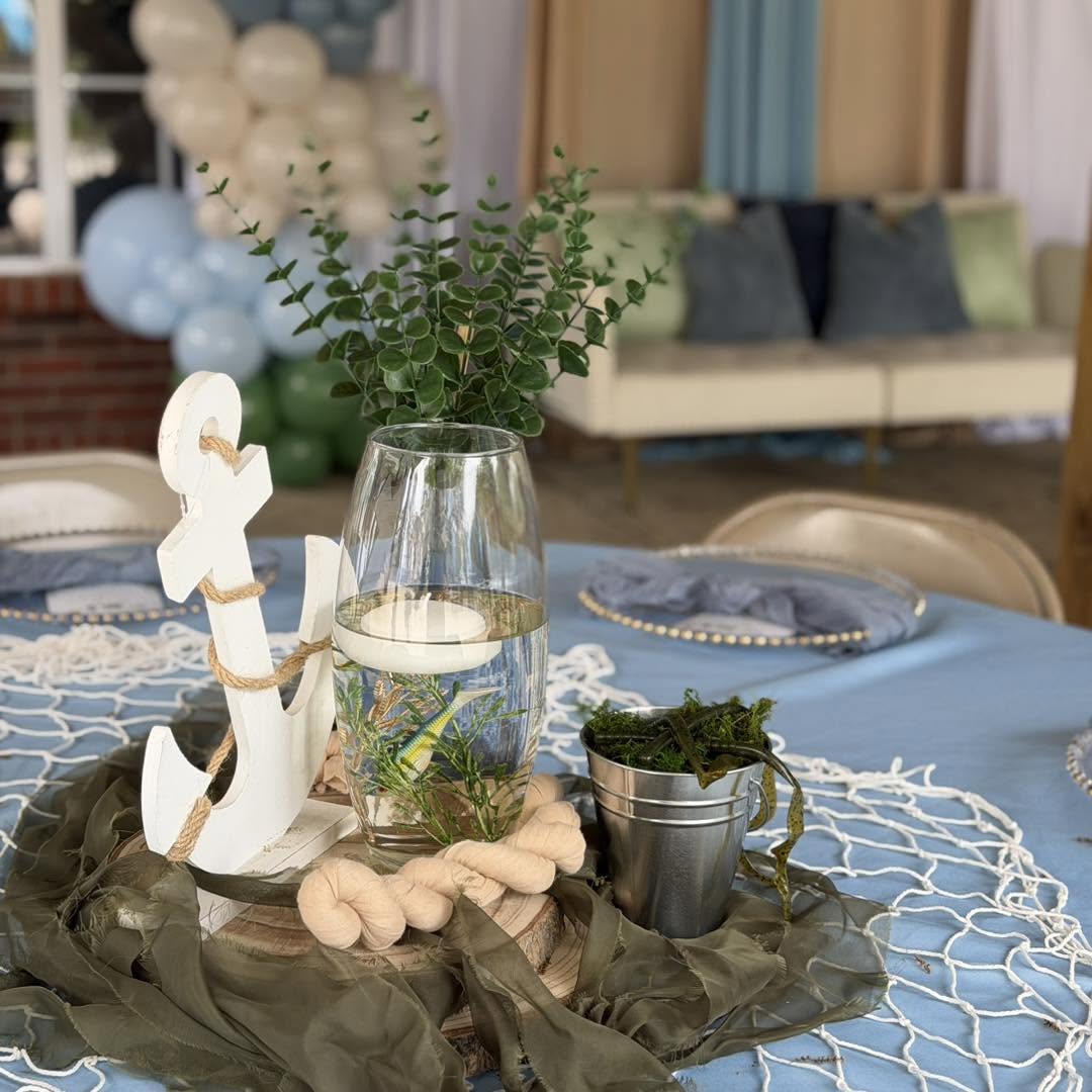 Coastal & Neutral baby shower theme by The Party Box & Co.