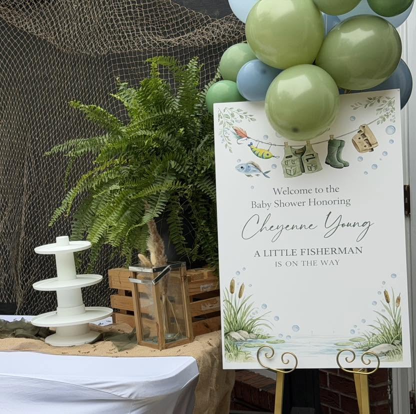A Little Fisherman — baby shower by The Party Box & Co.