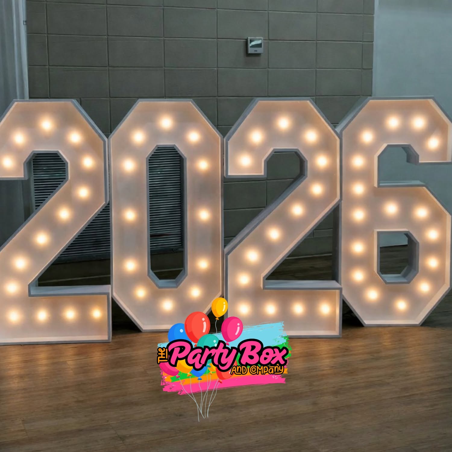 Marquee 2026 numbers for a class year celebration