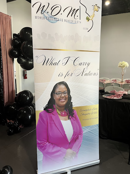 Custom retractable banner for a women's ministry event
